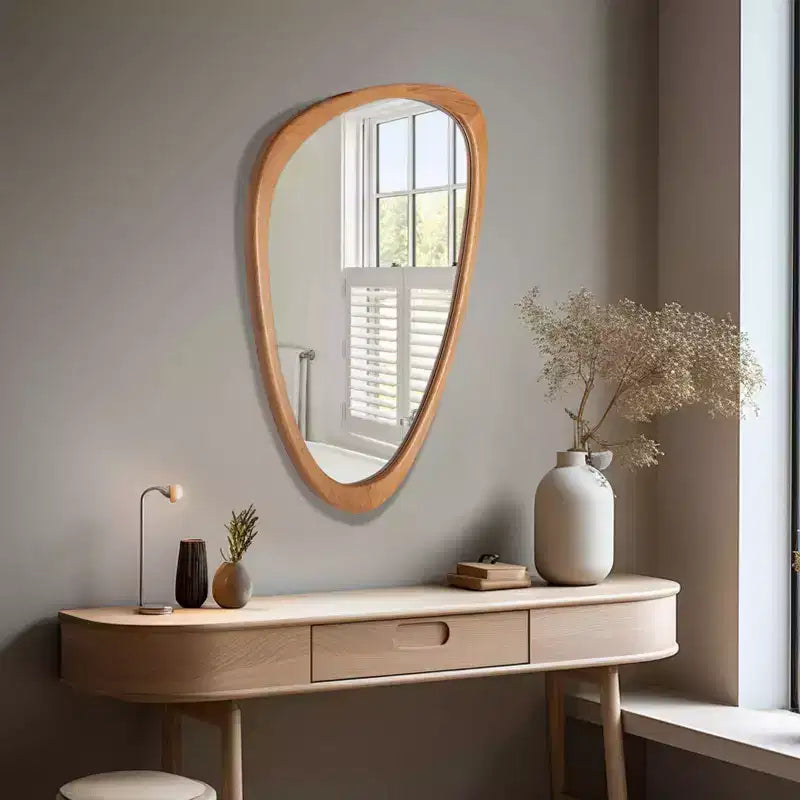 Miroir mural pavé WallBeyond 19,5"x30,5" Noyer brun