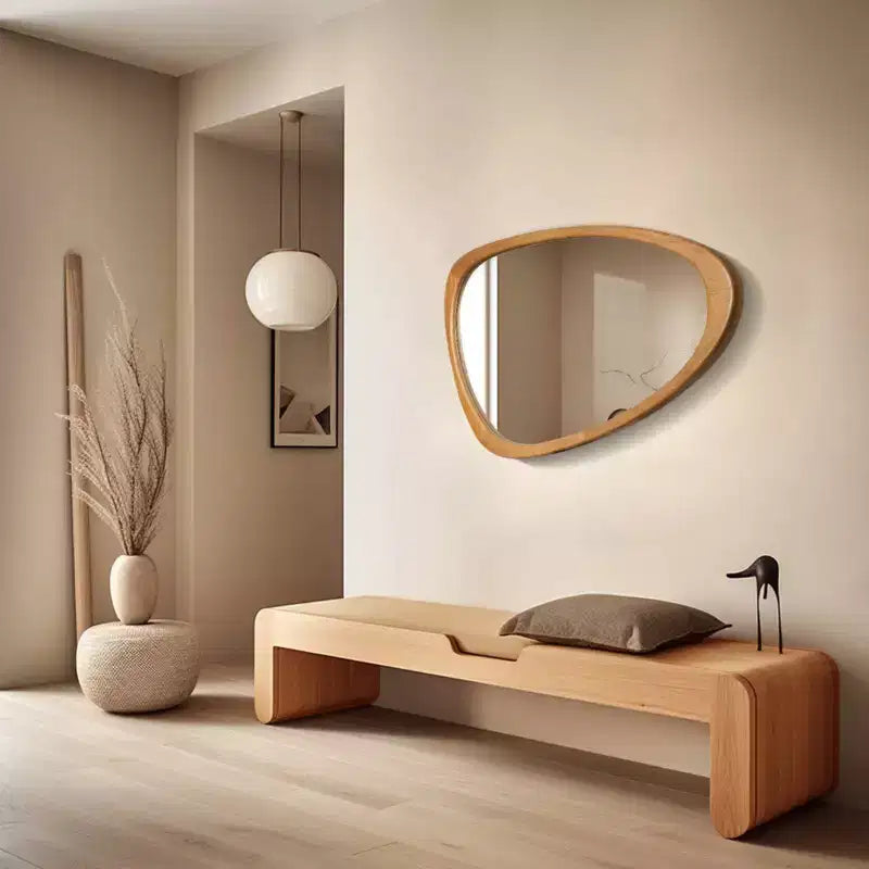 Miroir mural pavé WallBeyond 19,5"x30,5" Noyer brun