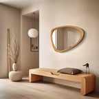 Miroir mural pavé WallBeyond 19,5"x30,5" Noyer brun