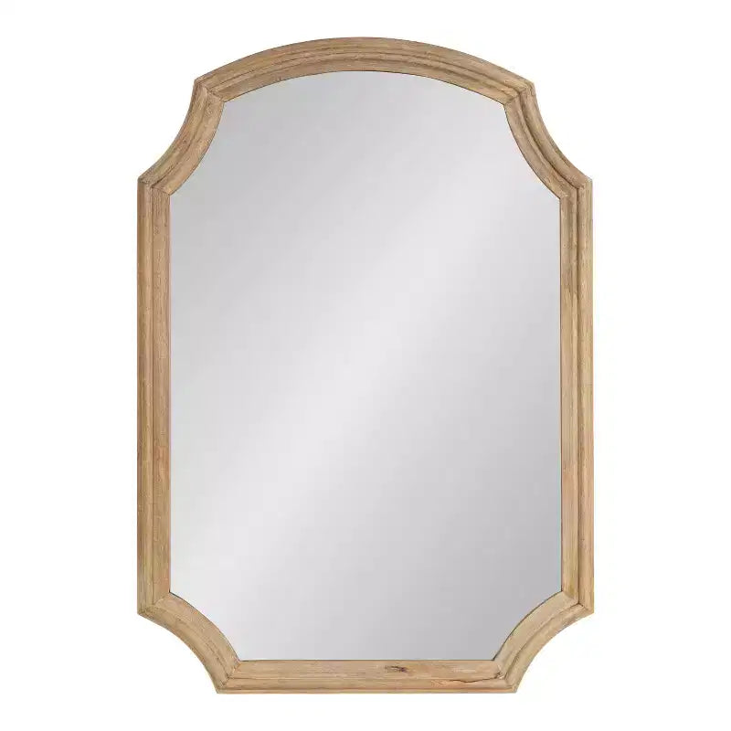 Miroir Arqué en Bois Carlow Naturel 23"x32" Kate & Laurel All Things Decor
