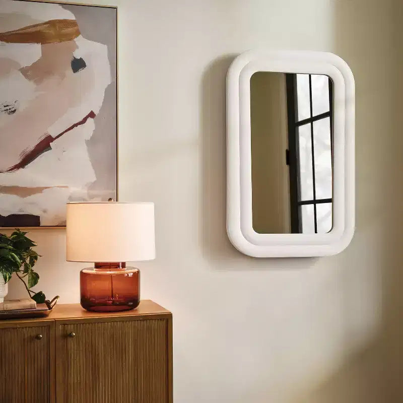 Miroir mural texturé 24 po x 36 po blanc - Threshold™