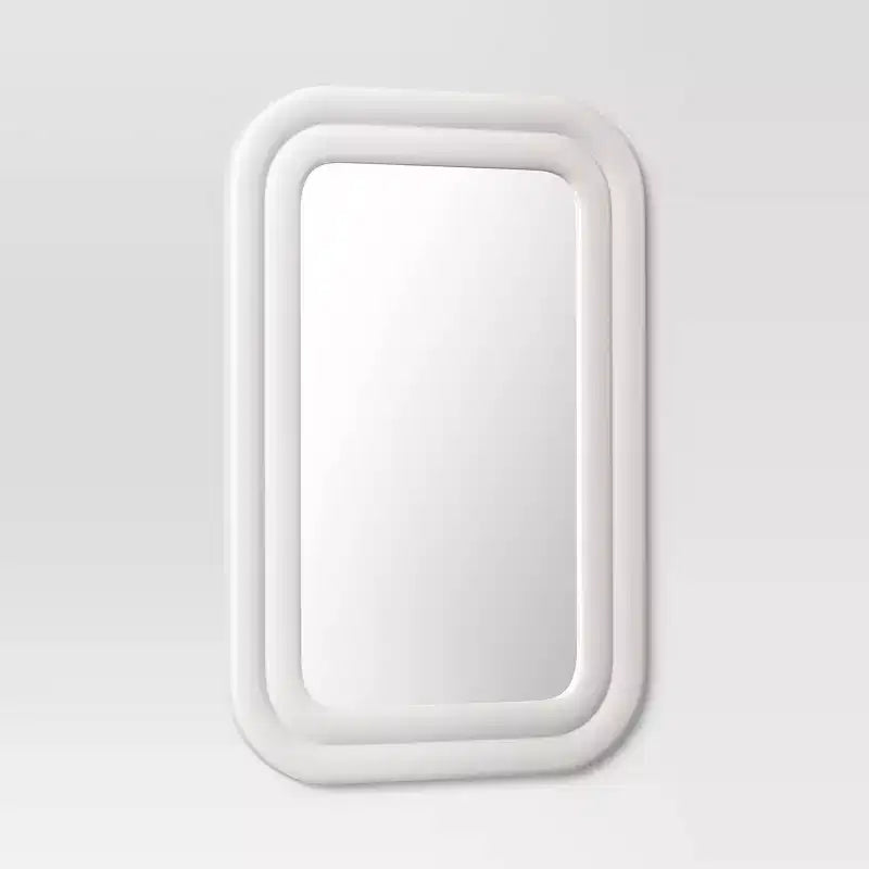 Miroir mural texturé 24 po x 36 po blanc - Threshold™