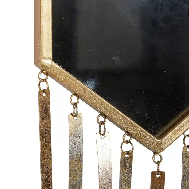 Miroir Mural en Métal Ferme Doré Lot de 3 - Olivia & May : Cadre en Fer, Forme Originale, Aucun Assemblage Requis