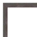 Miroir pleine longueur à rayures, encadré de bois, 17"x51", à suspendre à la porte, gris plomb - Amanti Art : Fixation murale, aucun assemblage requis