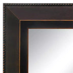 Miroir mural encadré en bois bronze Signore 24" x 24" - Amanti Art : carré biseauté, aucun assemblage, décor traditionnel