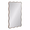 Kate & Laurel All Things Decor 24"X36" Viona Rectangle Scalloped Mirror Bronze