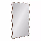 Kate & Laurel All Things Decor 24"X36" Viona Rectangle Scalloped Mirror Bronze