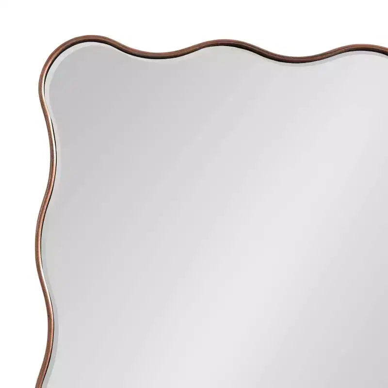 Kate et Laurel Tous Articles de Décoration 24"X36" Miroir Rectangulaire Festonné Viona Bronze