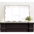 Kate et Laurel Tous Articles de Décoration 24"X36" Miroir Rectangulaire Festonné Viona Bronze