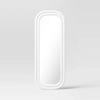 Miroir pleine longueur texturé 25"x65" blanc - Threshold™
