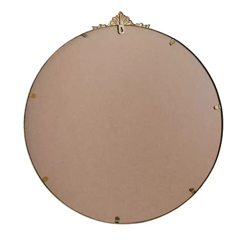 Miroir mural décoratif rond en métal, 58,42 cm x 58,42 cm, laiton antique – Head West : Luxueux, aucun assemblage requis