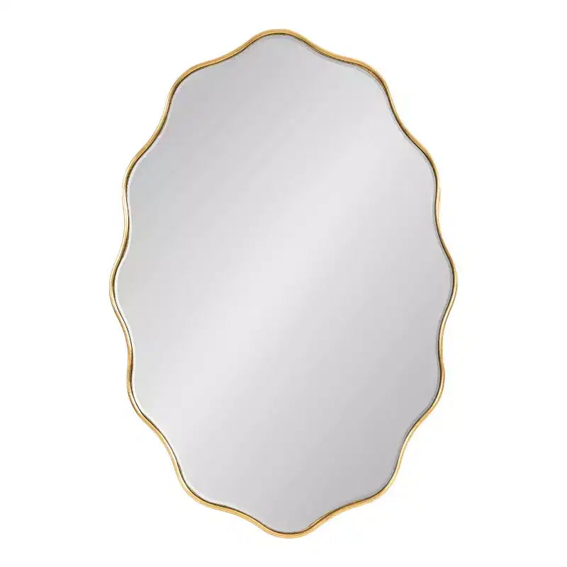 Miroir festonné ovale Viona or 24"x34" Kate & Laurel All Things Decor