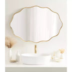 Miroir festonné ovale Viona or 24"x34" Kate & Laurel All Things Decor