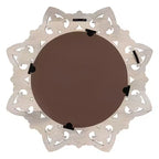 Kate & Laurel All Things Decor Miroir en Bois Sculpté Meera 71cmx71cm Marron : Éclat d'Artisan, Aucun Assemblage Requis