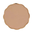 Kate & Laurel All Things Decor Miroir mural encadré Rahfy Scallop 66 cm x 66 cm naturel : style bohème, aucun assemblage requis