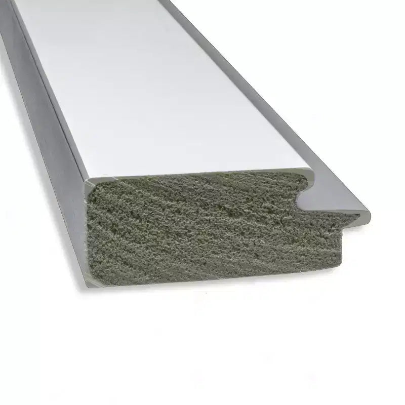Miroir mural encadré Eva blanc de 22 x 26 po en argent – Amanti Art : Moderne biseauté, aucun assemblage requis