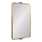 Kate & Laurel All Things Decor 20"X32" Elijah Pivot Wall Mirror Gold