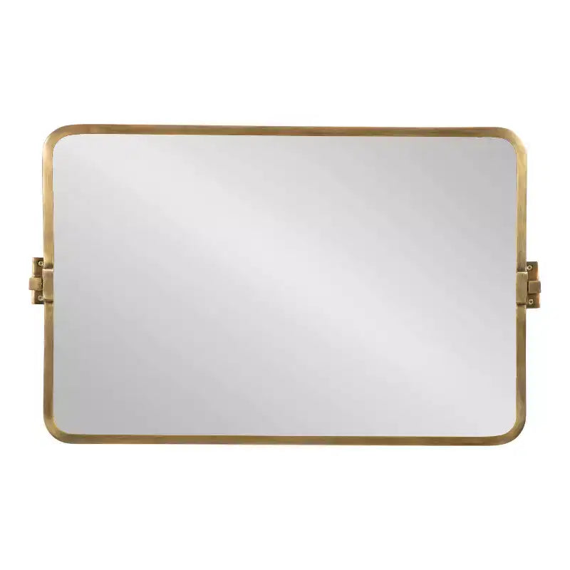 Kate & Laurel All Things Decor Miroir Mural Pivotant Elijah 20"x32" Or