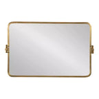 Kate & Laurel All Things Decor Miroir Mural Pivotant Elijah 20"x32" Or