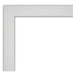 Miroir mural mosaïque blanc non biseauté 33" x 27" - Amanti Art : Rectangle moderne, Quincaillerie de montage incluse