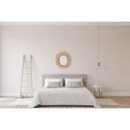 Miroir mural ovale en bambou tressé marron - Storied Home