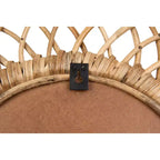 Miroir mural ovale en bambou tressé marron - Storied Home