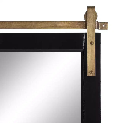 Miroir mural décoratif Skylan 24"x31" Noir - Kate & Laurel All Things Decor : Style Ferme Moderne, Forme Rectangulaire, Mural