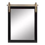 Miroir mural décoratif Skylan 24"x31" Noir - Kate & Laurel All Things Decor : Style Ferme Moderne, Forme Rectangulaire, Mural