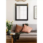 Miroir mural décoratif Skylan 24"x31" Noir - Kate & Laurel All Things Decor : Style Ferme Moderne, Forme Rectangulaire, Mural