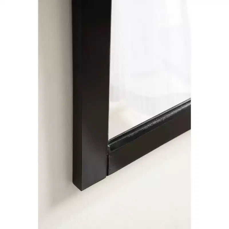 Miroir mural décoratif Skylan 24"x31" Noir - Kate & Laurel All Things Decor : Style Ferme Moderne, Forme Rectangulaire, Mural