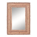 Bohemian Wood Rectangle Wall Mirror Brown - Olivia & May