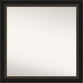 31" x 31" Non-Beveled Trio Oil Rubbed Bronze Wall Mirror - Amanti Art: Modern Square Framed, Polystyrene Material, Includes Mounting Hardware