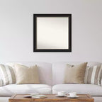 Miroir mural trio 78,7 cm x 78,7 cm en bronze huilé non biseauté - Amanti Art : Moderne, encadré carré, en polystyrène, quincaillerie de montage incluse