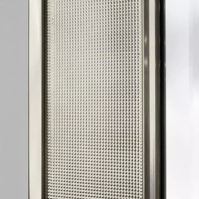 Miroir mural Pave 29" x 35" en nickel brossé - Head West : rectangulaire moderne, cadre en polystyrène, aucun assemblage requis