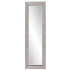 Howard Elliott 27"x38" Tyler Dillon Glossy White Ornate Framed Rectangular Wall Mirror: Modern Style, Polyurethane Frame, No Assembly Required