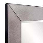 Miroir mural rectangulaire Howard Elliott 27"x38" Tyler Dillon encadré blanc brillant orné : style moderne, cadre en polyuréthane, aucun assemblage requis