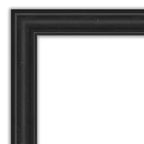 Miroir mural de salle de bain noir Shipwreck non biseauté 44" x 33" - Amanti Art : Rectangle moderne, fixation murale, quincaillerie incluse