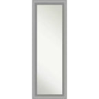 19" x 53" Non-Beveled Peak Polished Nickel Door Mirror