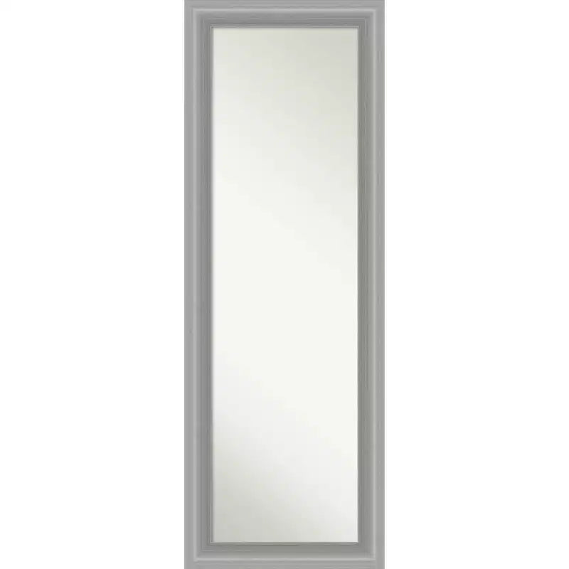 19" x 53" Non-Beveled Peak Polished Nickel Door Mirror