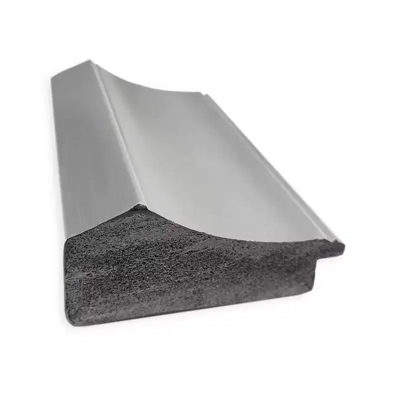 Miroir de porte 48 x 135 cm, nickel poli, sommet non biseauté