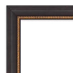Miroir mural biseauté Ashton en bois noir 23" x 23" - Amanti Art : Carré moderne, Aucun assemblage requis