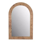 Miroir mural en bois arqué Holli Furniture, gris bois flotté
