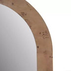 Miroir mural en bois arqué Holli Furniture, gris bois flotté