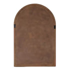 Miroir mural en bois arqué Holli Furniture, gris bois flotté