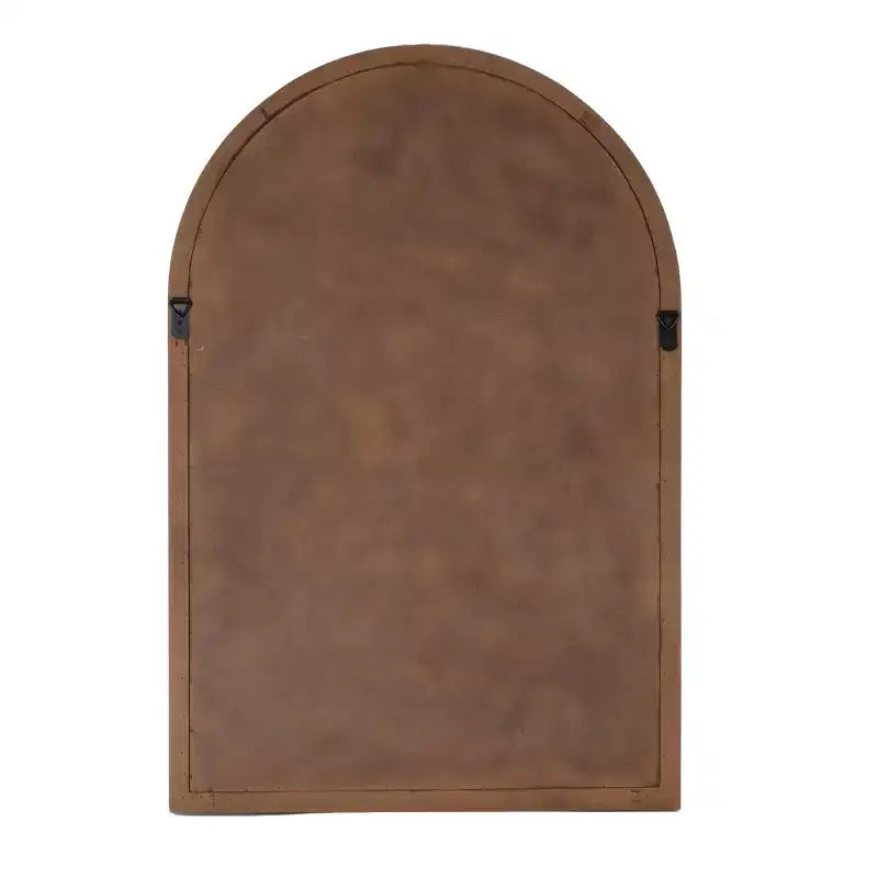 Miroir mural en bois arqué Holli Furniture, gris bois flotté