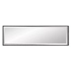 Miroir psyché Howard Elliott 48"x14" Cantera : Style moderne, cadre en fer, montage mural