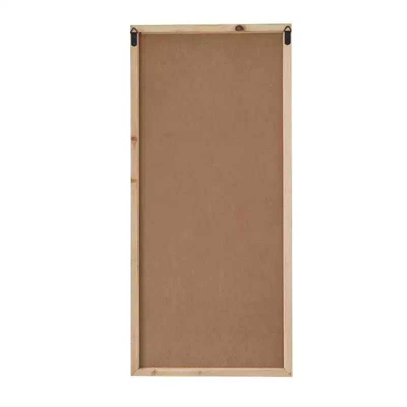 Miroir mural blanc inspiré d'une fenêtre en bois – Olivia & May : Décoration d'entrée de style ferme, rectangle 48 x 22 po