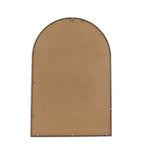 Holli Meuble Miroir Mural Perlé en Métal Marron