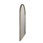 Holli Meuble Miroir Mural Perlé en Métal Marron