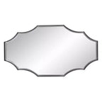 Miroir Howard Elliott 23,5"x23,5" Universal Flow avec placage de pierre : cadre rond moderne en marbre, aucun assemblage requis
